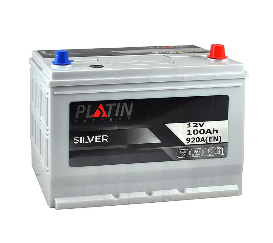 Автомобільний акумулятор PLATIN Silver Asia 100Ah 920A R+