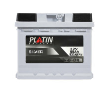 Автомобільний акумулятор PLATIN Silver 55Ah 520A L+