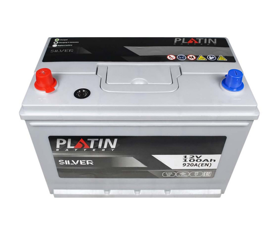 Автомобільний акумулятор PLATIN Silver Asia 100Ah 920A L+