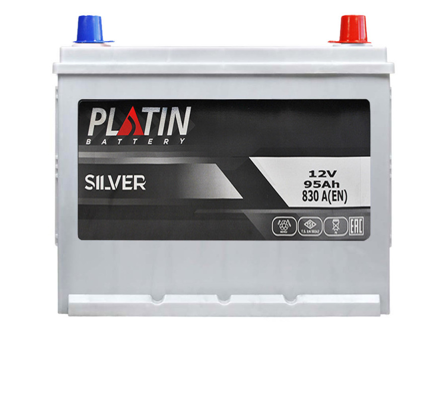 Автомобільний акумулятор PLATIN Silver Asia 95Ah 830A R+