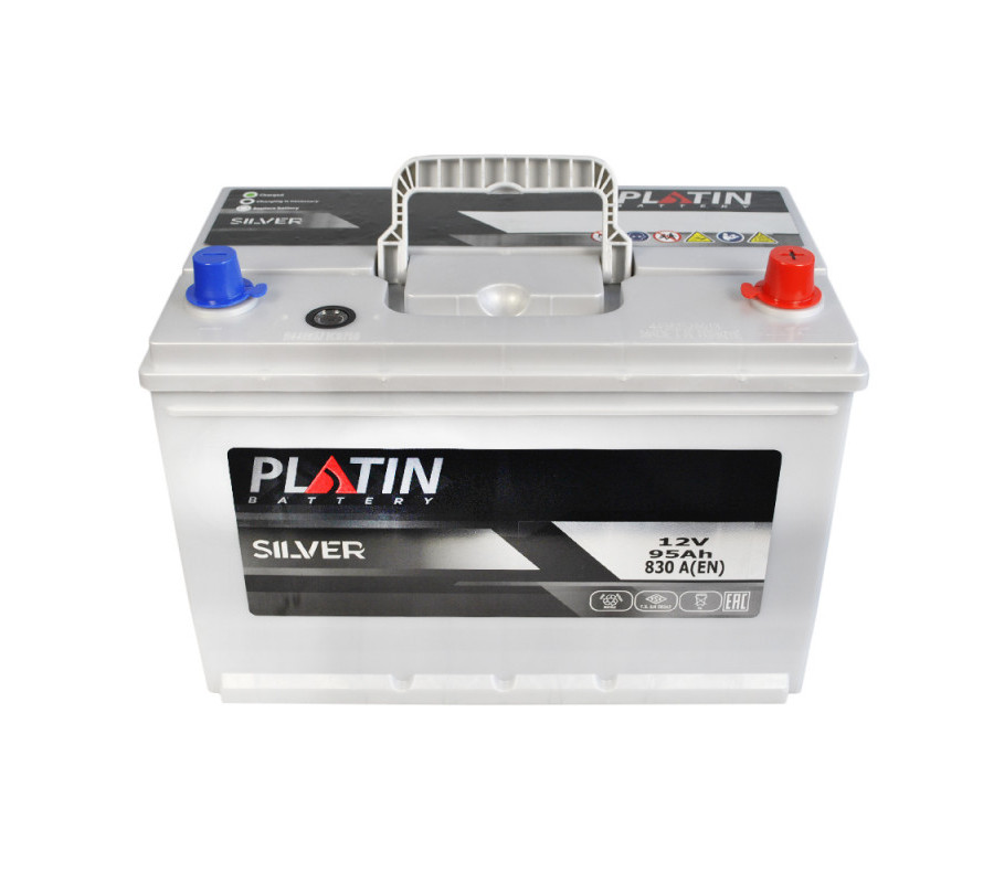 Автомобільний акумулятор PLATIN Silver Asia 95Ah 830A R+