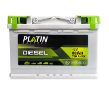 Автомобільний акумулятор PLATIN Silver Diesel 88Ah 780A R+