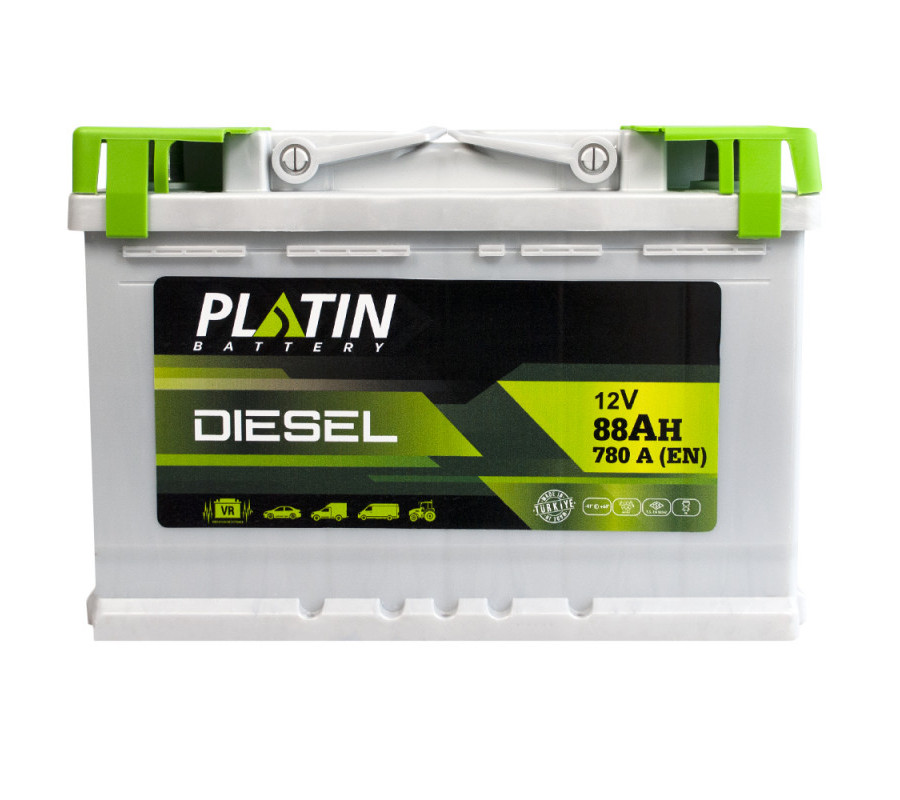 Автомобільний акумулятор PLATIN Silver Diesel 88Ah 780A R+