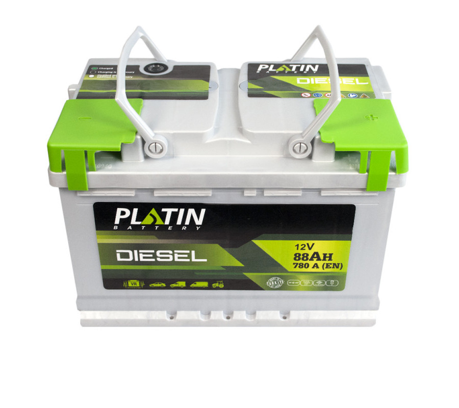 Автомобільний акумулятор PLATIN Silver Diesel 88Ah 780A R+