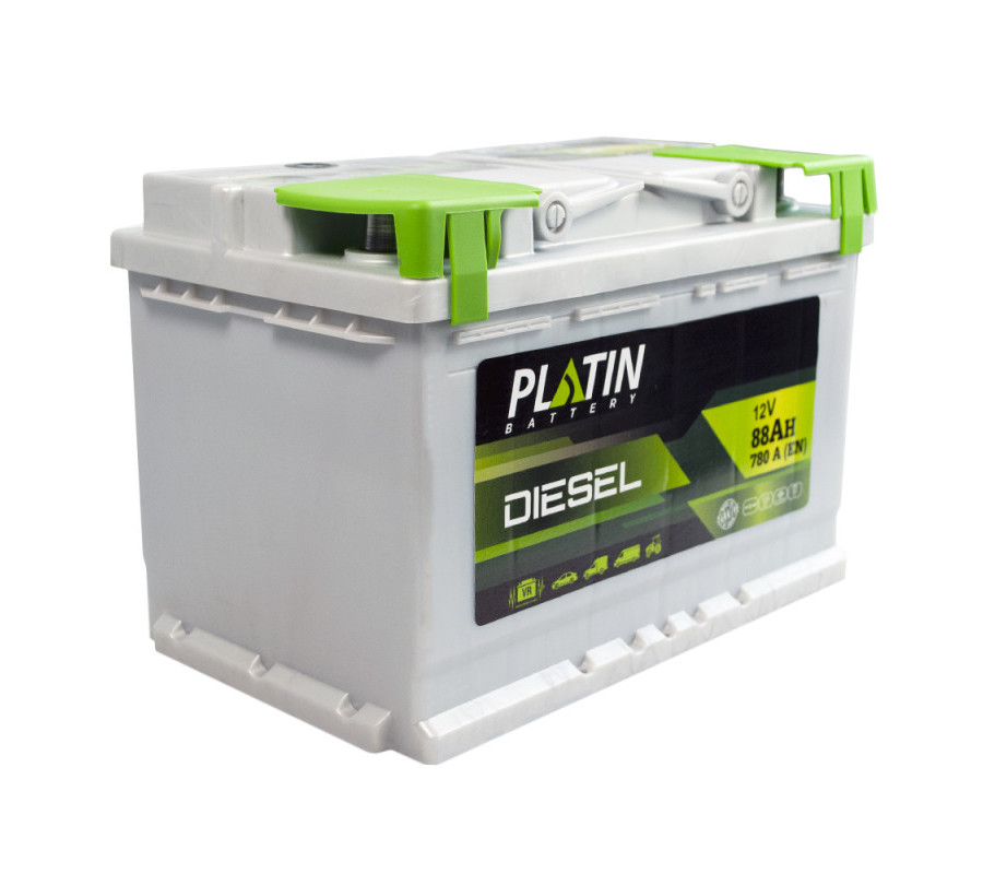 Автомобільний акумулятор PLATIN Silver Diesel 88Ah 780A R+