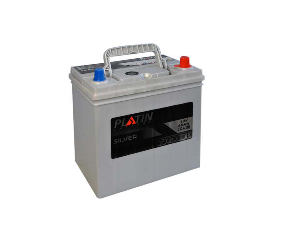 Автомобільний акумулятор PLATIN Silver Asia 40Ah 330A R+
