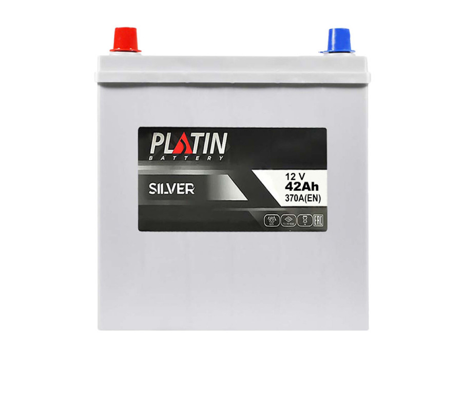 Автомобільний акумулятор PLATIN Silver Asia 42Ah 370A L+ тонк.кл.