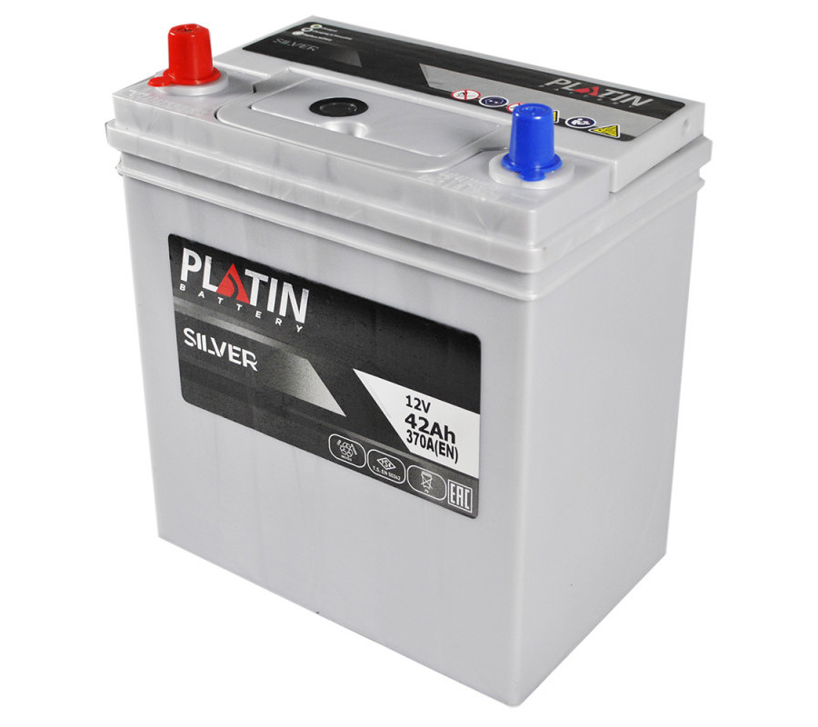 Автомобільний акумулятор PLATIN Silver Asia 42Ah 370A L+ тонк.кл.
