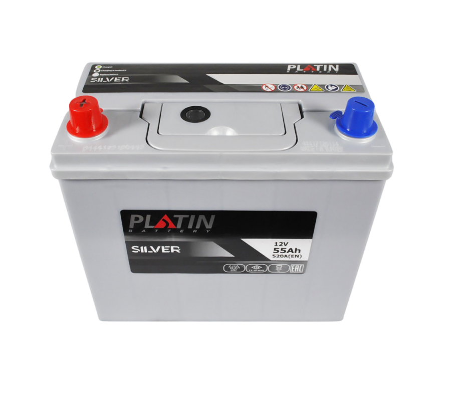 Автомобільний акумулятор PLATIN Silver Asia 55Ah 520A L+