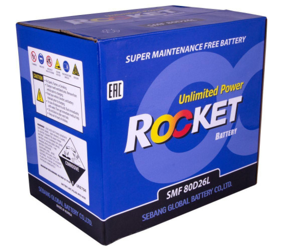 Автомобільний акумулятор Rocket 70Ah 600CCA 80D26L