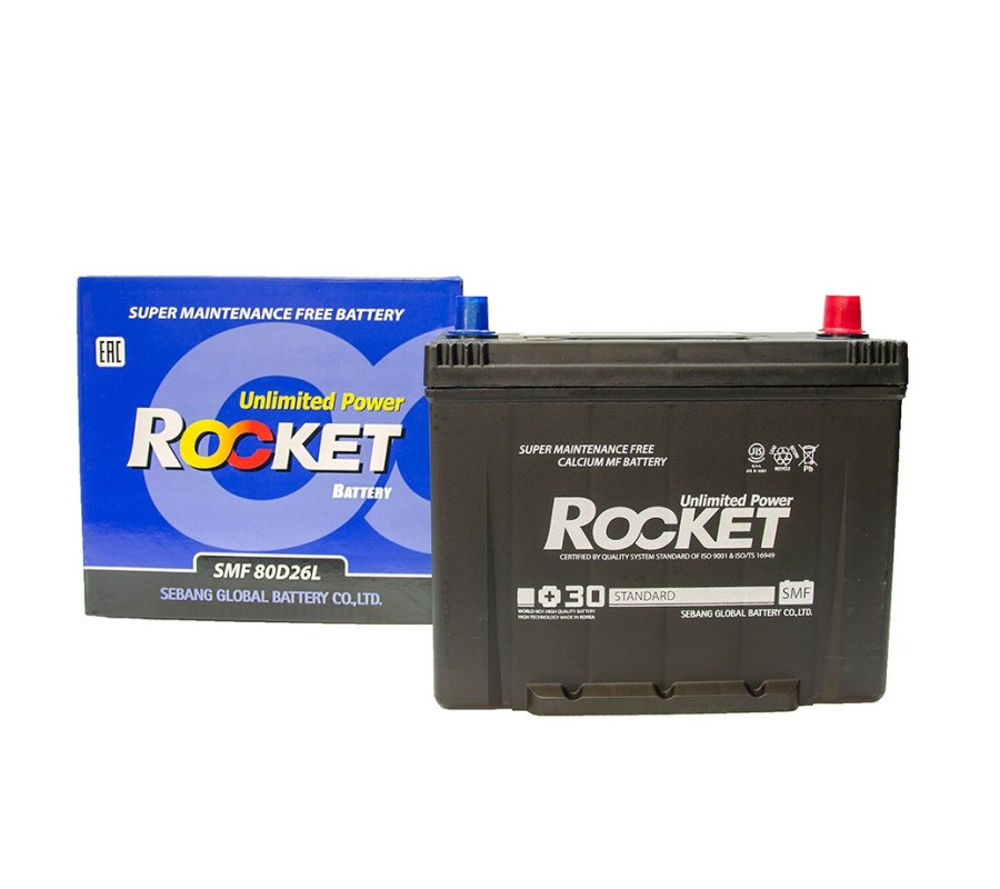 Автомобільний акумулятор Rocket 70Ah 600CCA 80D26L