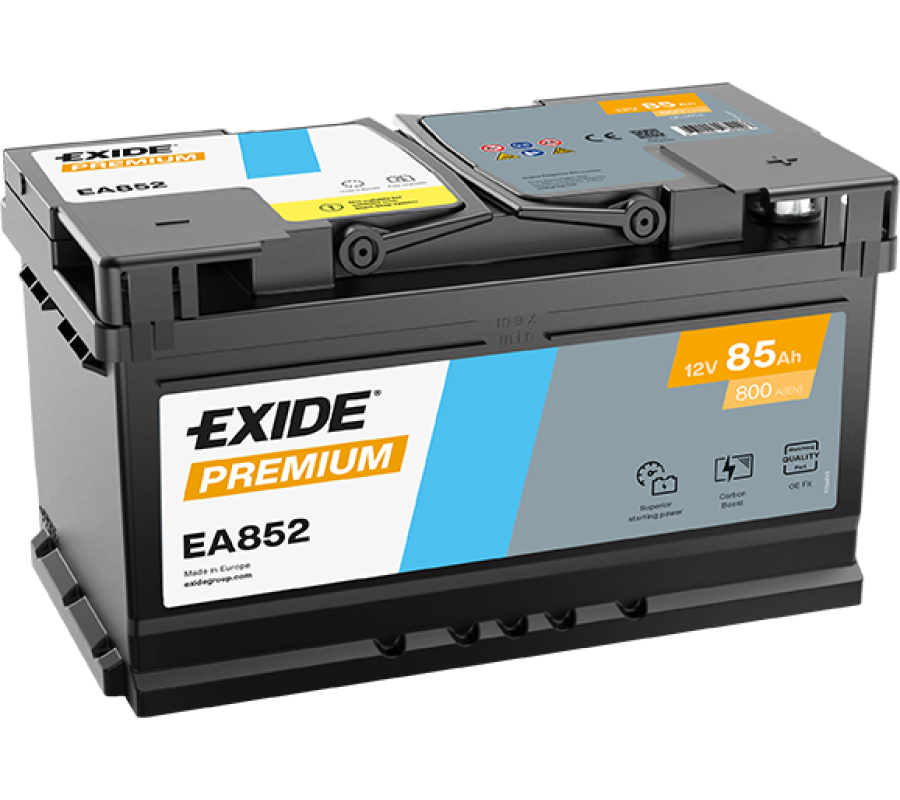 Автомобільний акумулятор Exide Premium 85Ah 800A EA852