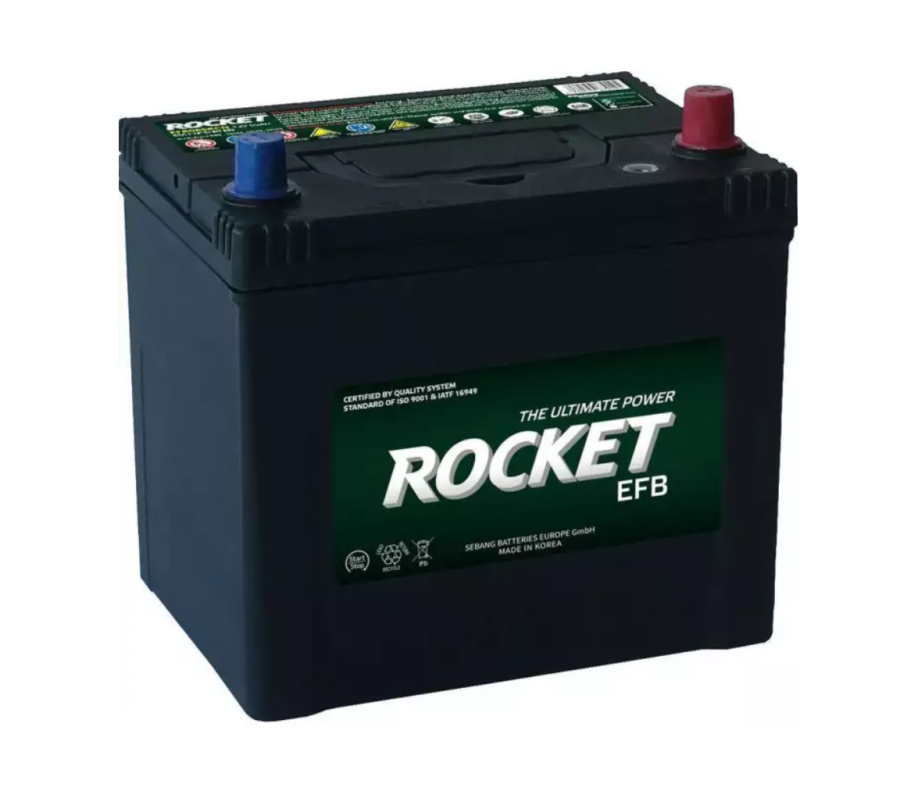 Автомобільний акумулятор Rocket Asia EFB 65Ah 550A R+ Q85L