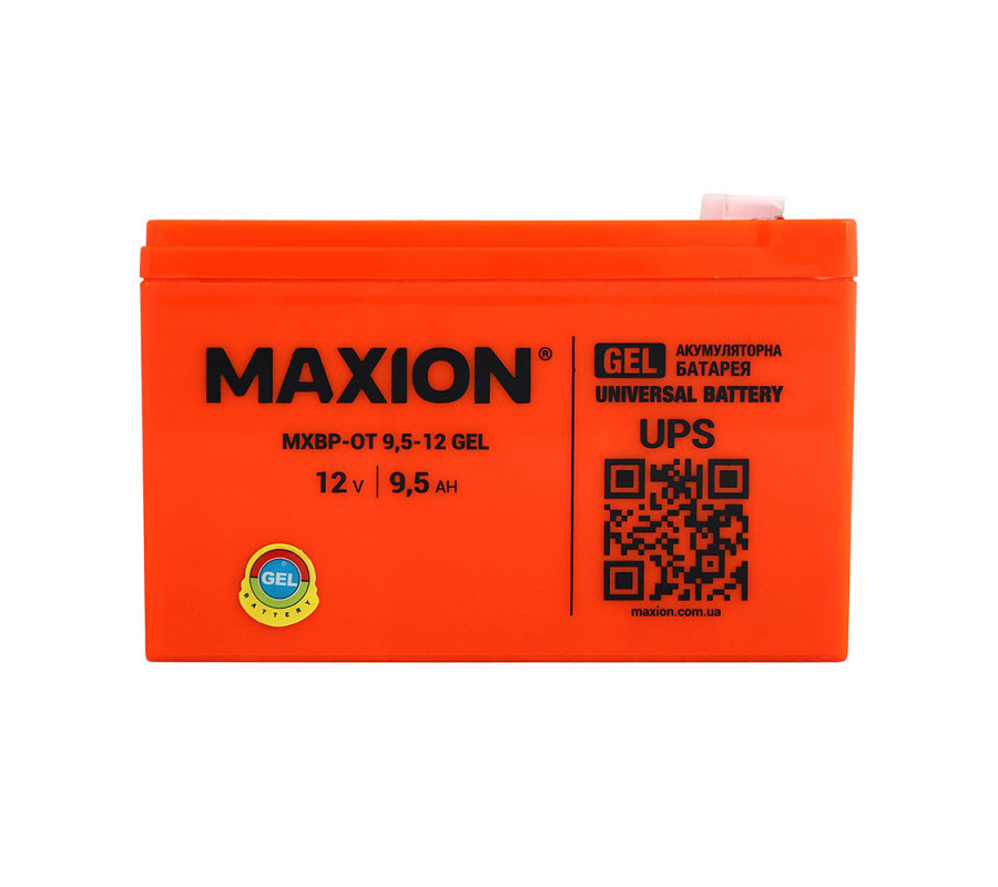 Акумулятор гелевий MAXION MXBP-OT 9,5-12 12V, 9,5Аh GEL 