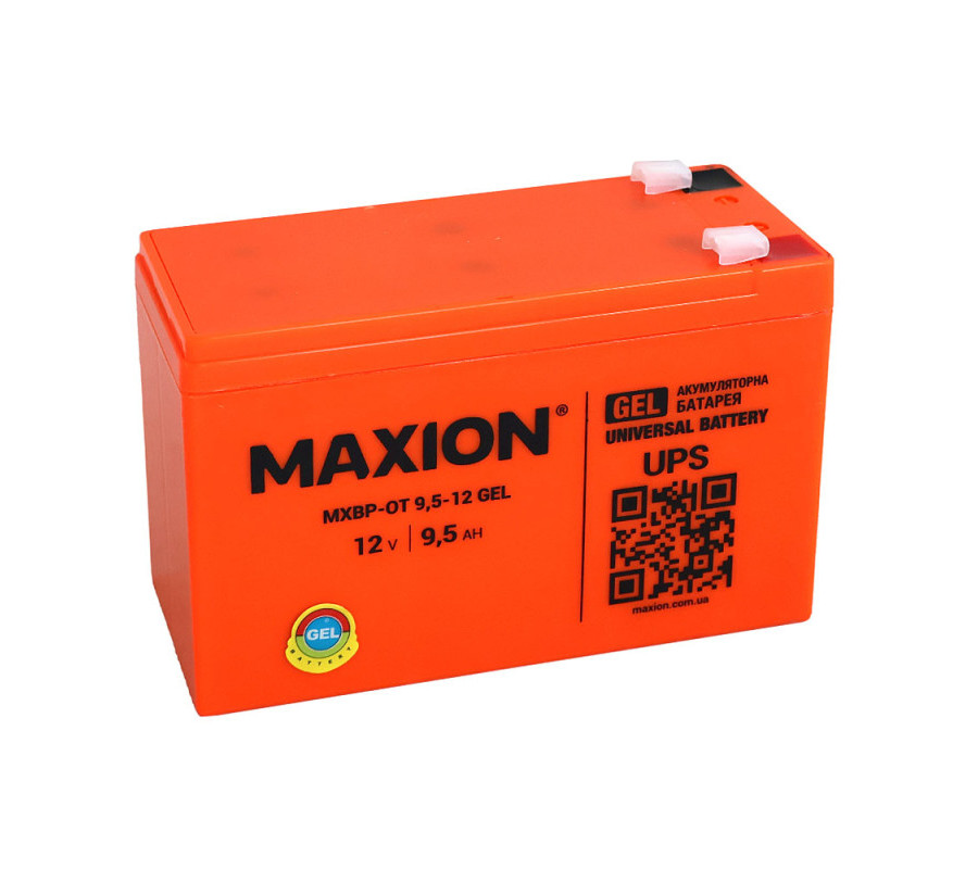 Акумулятор гелевий MAXION MXBP-OT 9,5-12 12V, 9,5Аh GEL 
