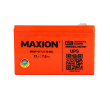 Акумулятор гелевий MAXION MXBP-OT 7,5-12 12V, 7,5А GEL 