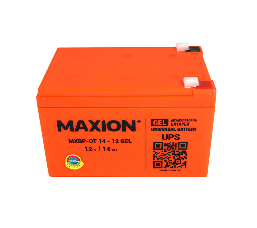 Акумулятор гелевий MAXION MXBP-OT 14-12 12V 14Ah GEL 