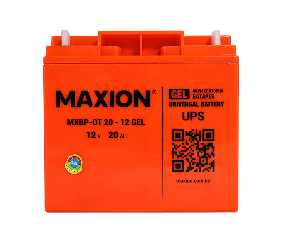 Акумулятор гелевий MAXION MXBP-OT 20-12 12V 20Ah GEL