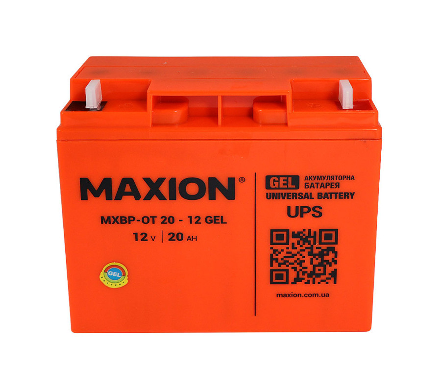 Акумулятор гелевий MAXION MXBP-OT 20-12 12V 20Ah GEL