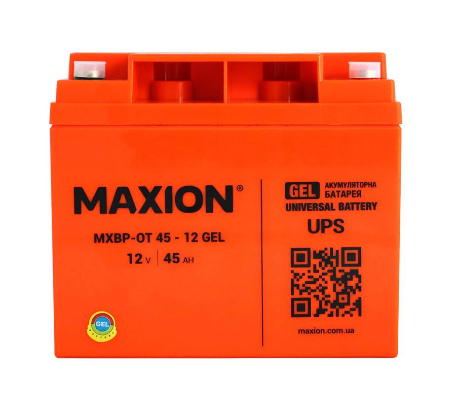 Акумулятор гелевий MAXION MXBP-OT 45-12 12V 45Ah GEL