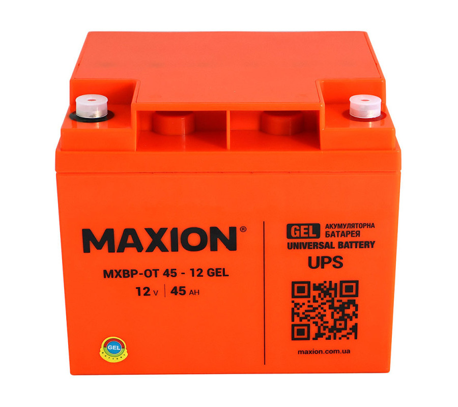 Акумулятор гелевий MAXION MXBP-OT 45-12 12V 45Ah GEL