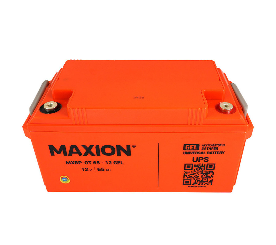 Акумулятор гелевий MAXION MXBP-OT 65-12 12V 65Ah GEL 