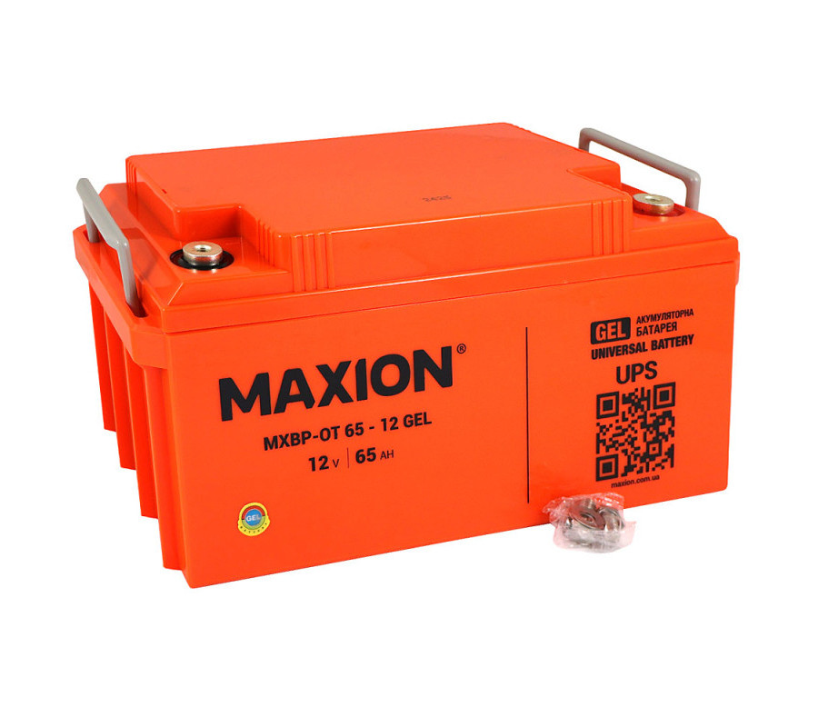 Акумулятор гелевий MAXION MXBP-OT 65-12 12V 65Ah GEL 