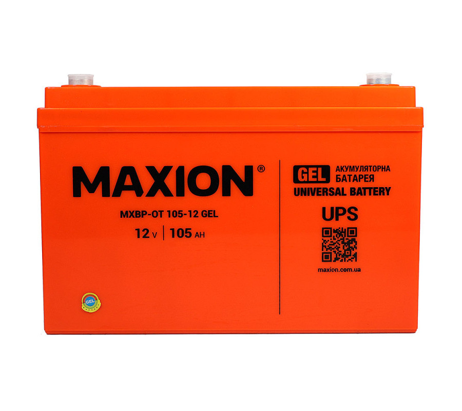 Акумулятор гелевий MAXION MXBP-OT 105-12 12V 105Ah GEL