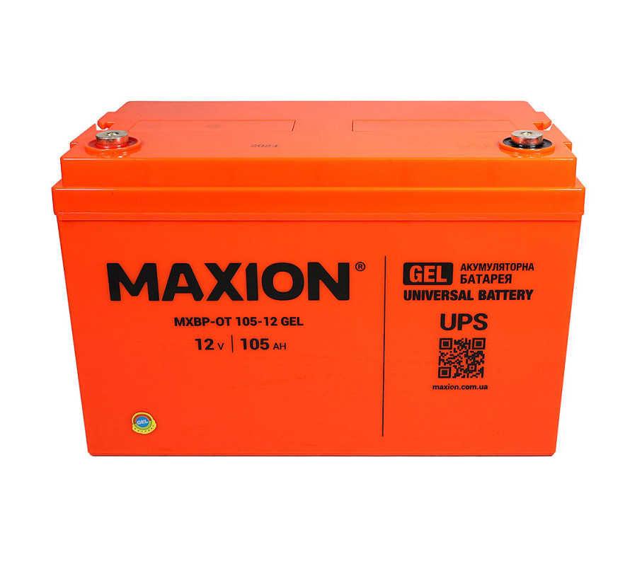 Акумулятор гелевий MAXION MXBP-OT 105-12 12V 105Ah GEL