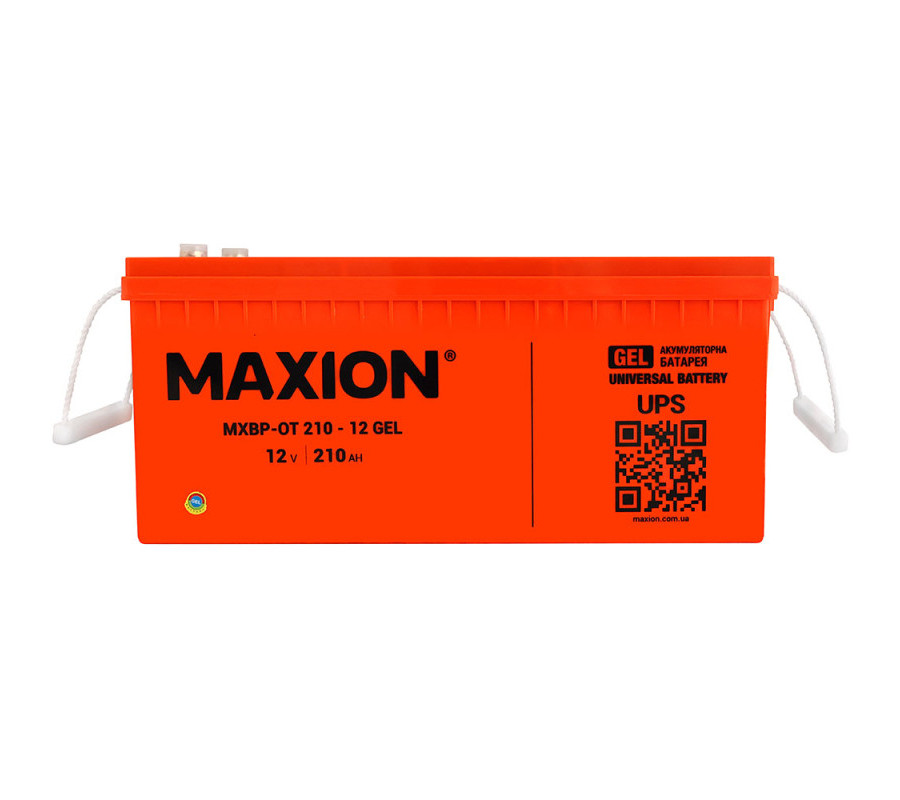 Акумулятор гелевий MAXION MXBP-OT 210-12 12V 210Ah GEL