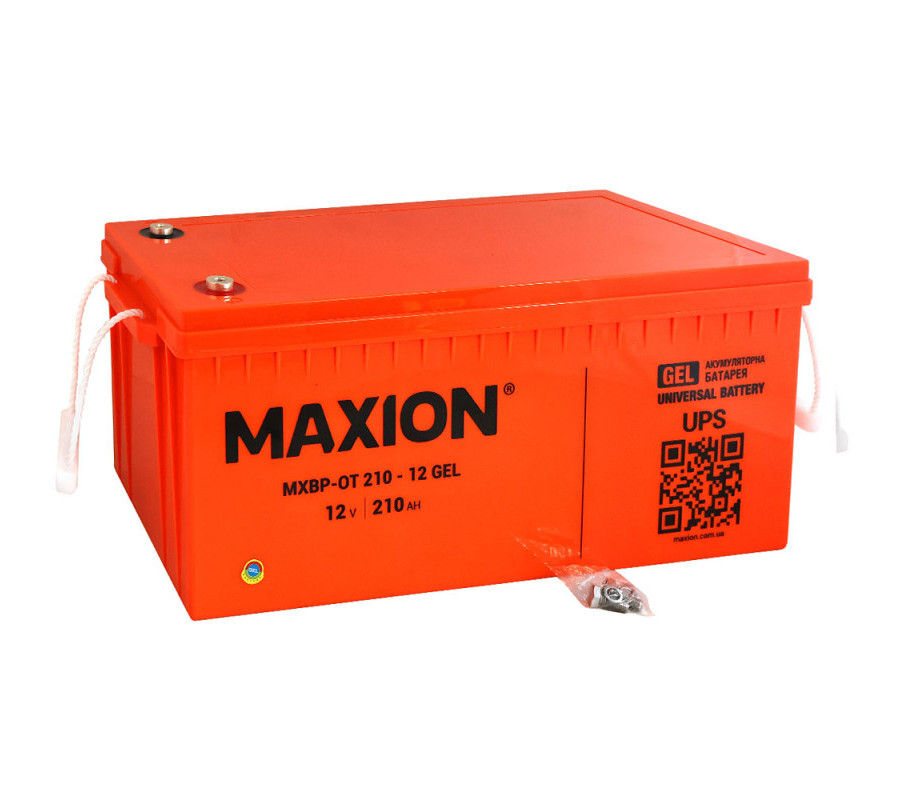 Акумулятор гелевий MAXION MXBP-OT 210-12 12V 210Ah GEL