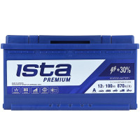 Автомобільний акумулятор ISTA Premium 100Ah 870A R+