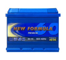 Автомобільний акумулятор ISTA New Formula PREMIUM 60Ah 600A L+