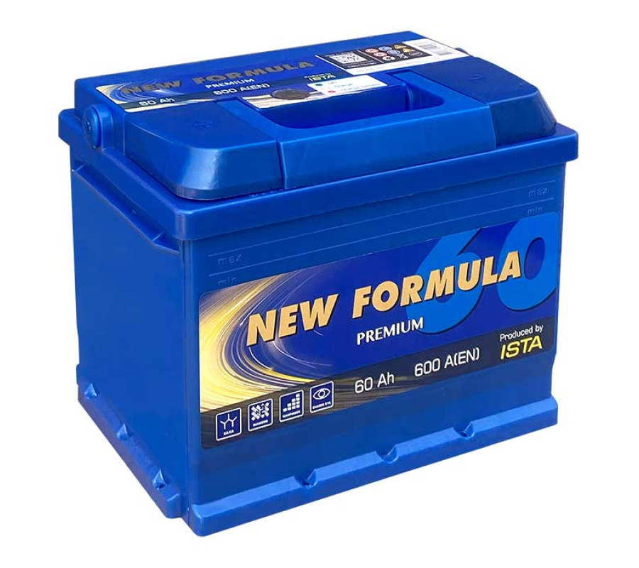 Автомобільний акумулятор ISTA New Formula PREMIUM 60Ah 600A L+