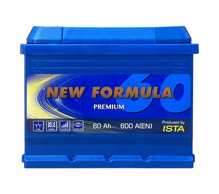 Автомобільний акумулятор ISTA New Formula PREMIUM 60Ah 600A R+