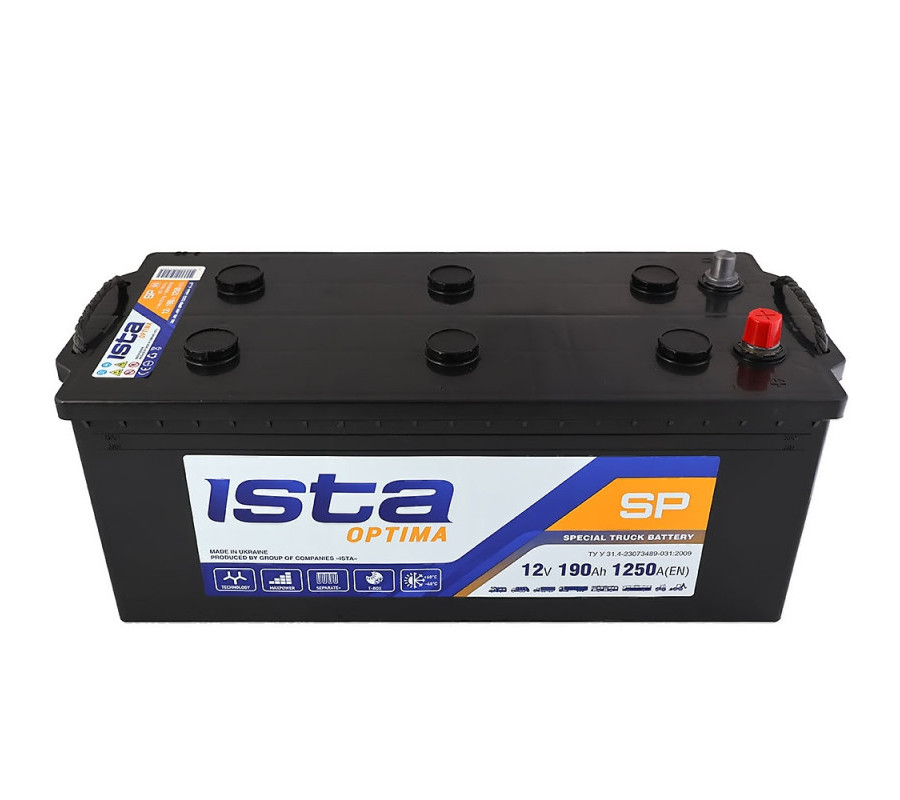 Автомобільний акумулятор ISTA Optima 190Ah 1150A L+
