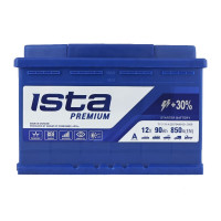 Автомобільний акумулятор ISTA Premium 90Ah 850A R+