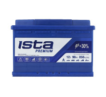Автомобільний акумулятор ISTA Premium 90Ah 850A R+
