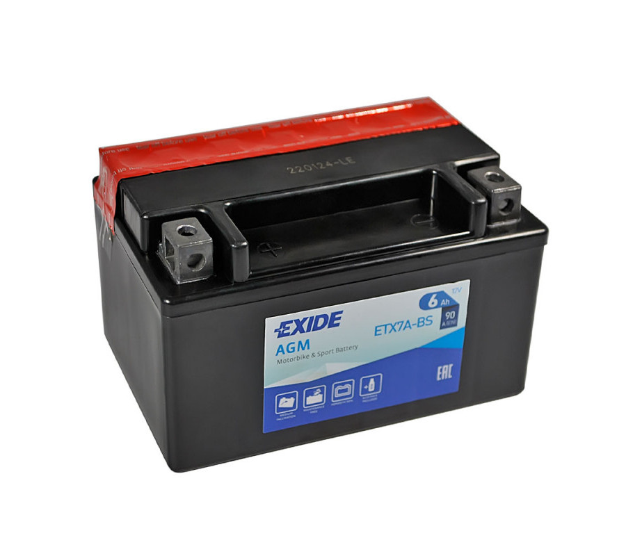 Мото аккумулятор EXIDE 12V 6A ETX7A-BS  