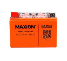 Мото акумулятор MAXION 12V 11.2Ah 130A L+ (лівий +) YTZ 12S GEL
