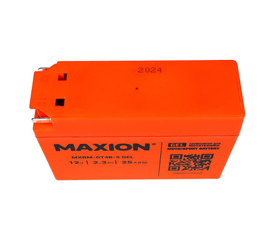Мото акумулятор MAXION 12V 2,3Ah 25A GT4B-5 GEL