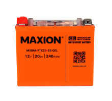 Мото акумулятор MAXION 12V 20Ah 240A L+ YTX20-BS GEL
