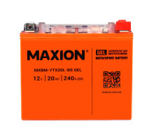 Мото акумулятор MAXION 12V 20Ah 240A R+ YTX20L-BS GEL