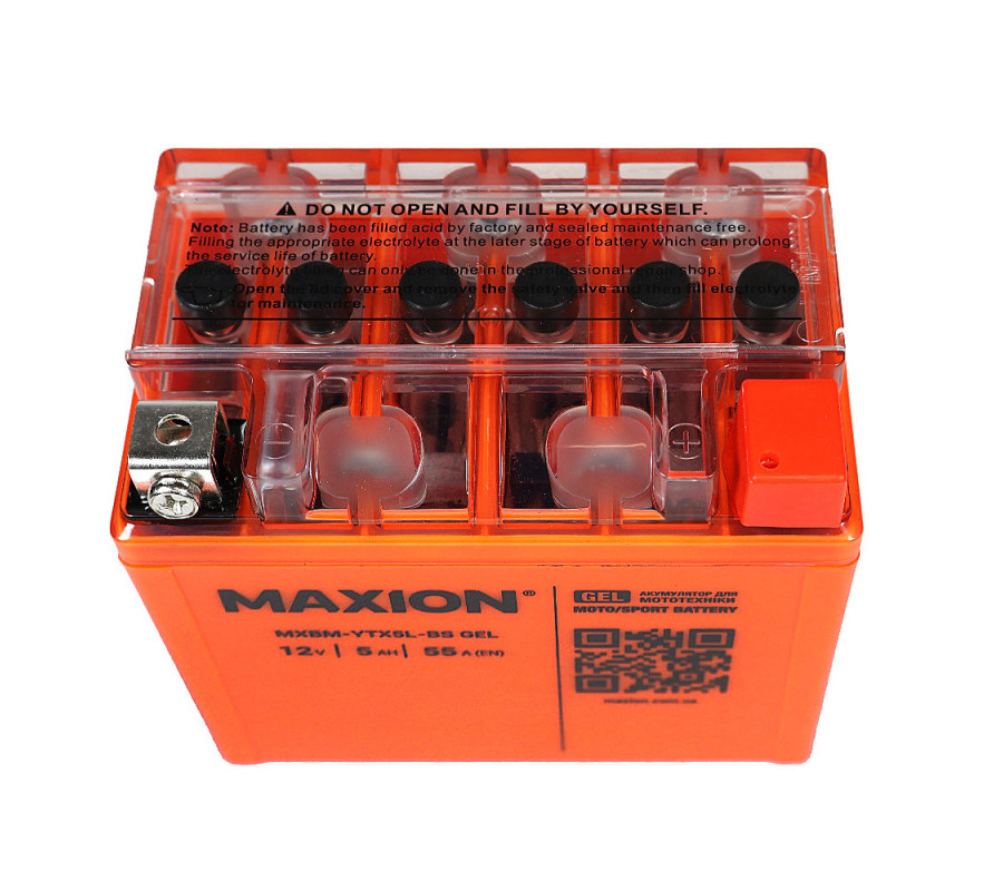Мото акумулятор MAXION 12V 5Ah 55A R+ YTX5L-BS GEL