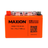 Мото акумулятор MAXION 12V 9Ah 120A L+ YTX9-BS GEL