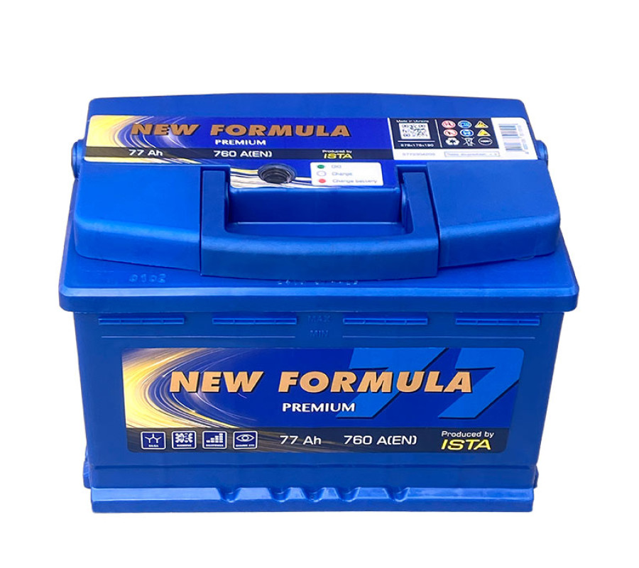 Автомобільний акумулятор ISTA New Formula PREMIUM 77Ah 760A R+
