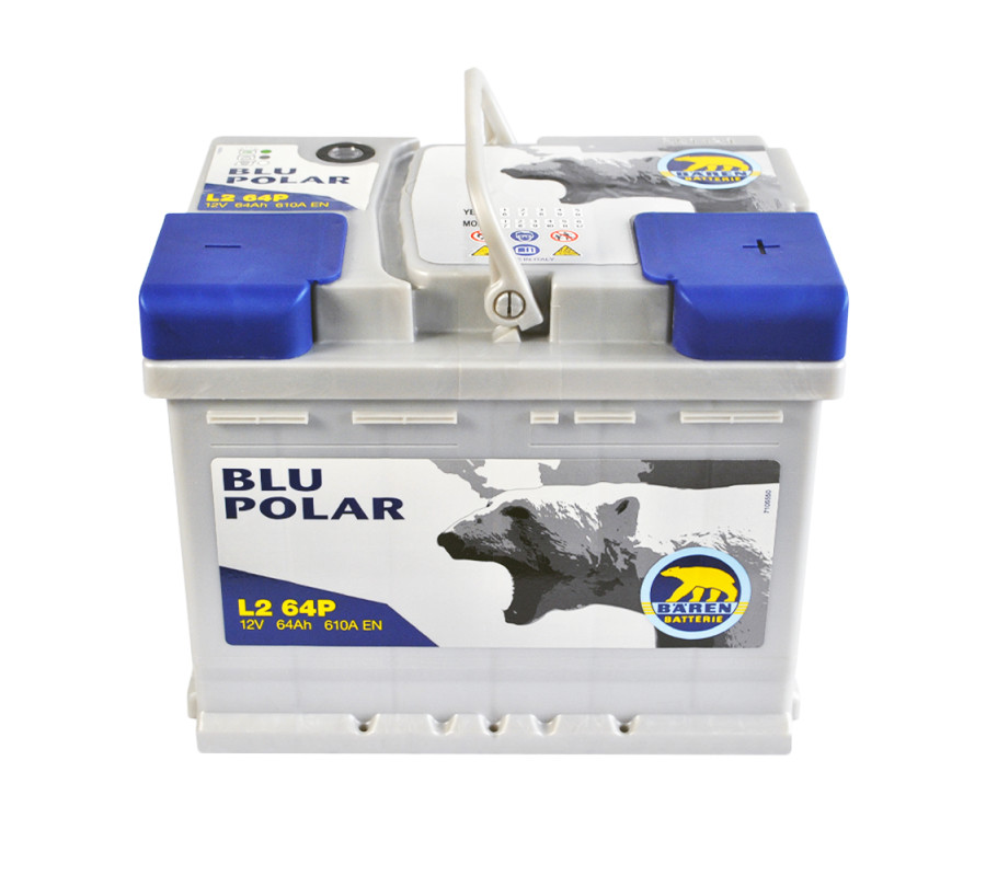 Автомобільний акумулятор BAREN Blu polar 64Аh 610А R+