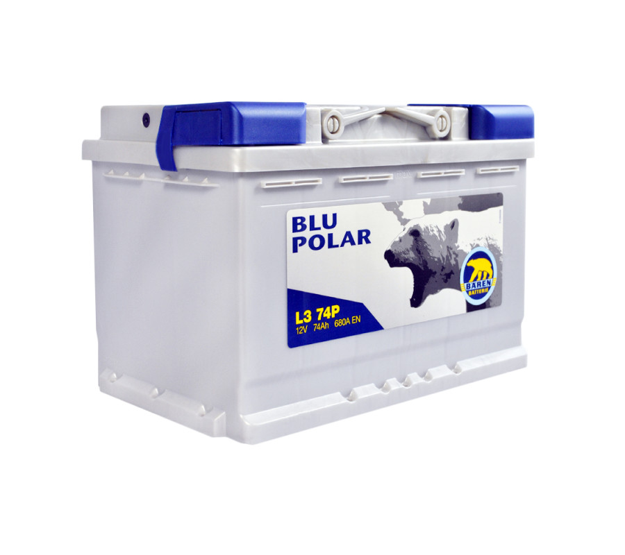 Автомобільний акумулятор BAREN Blu polar 74Аh 680А R+