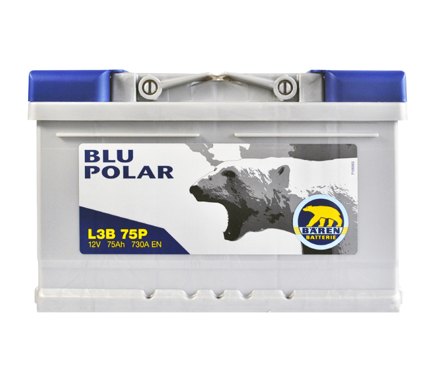 Автомобільний акумулятор BAREN Blu polar 75Аh 730А R+