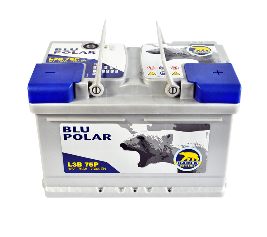 Автомобільний акумулятор BAREN Blu polar 75Аh 730А R+